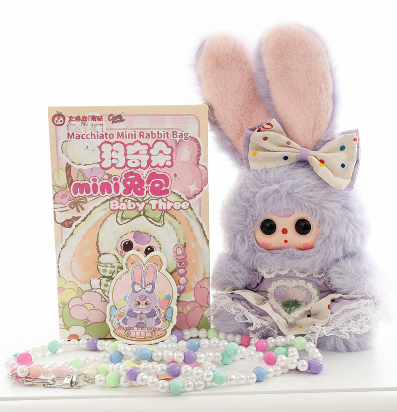 Baby 3 macchiato mini rabbit bag(grape nocturne)