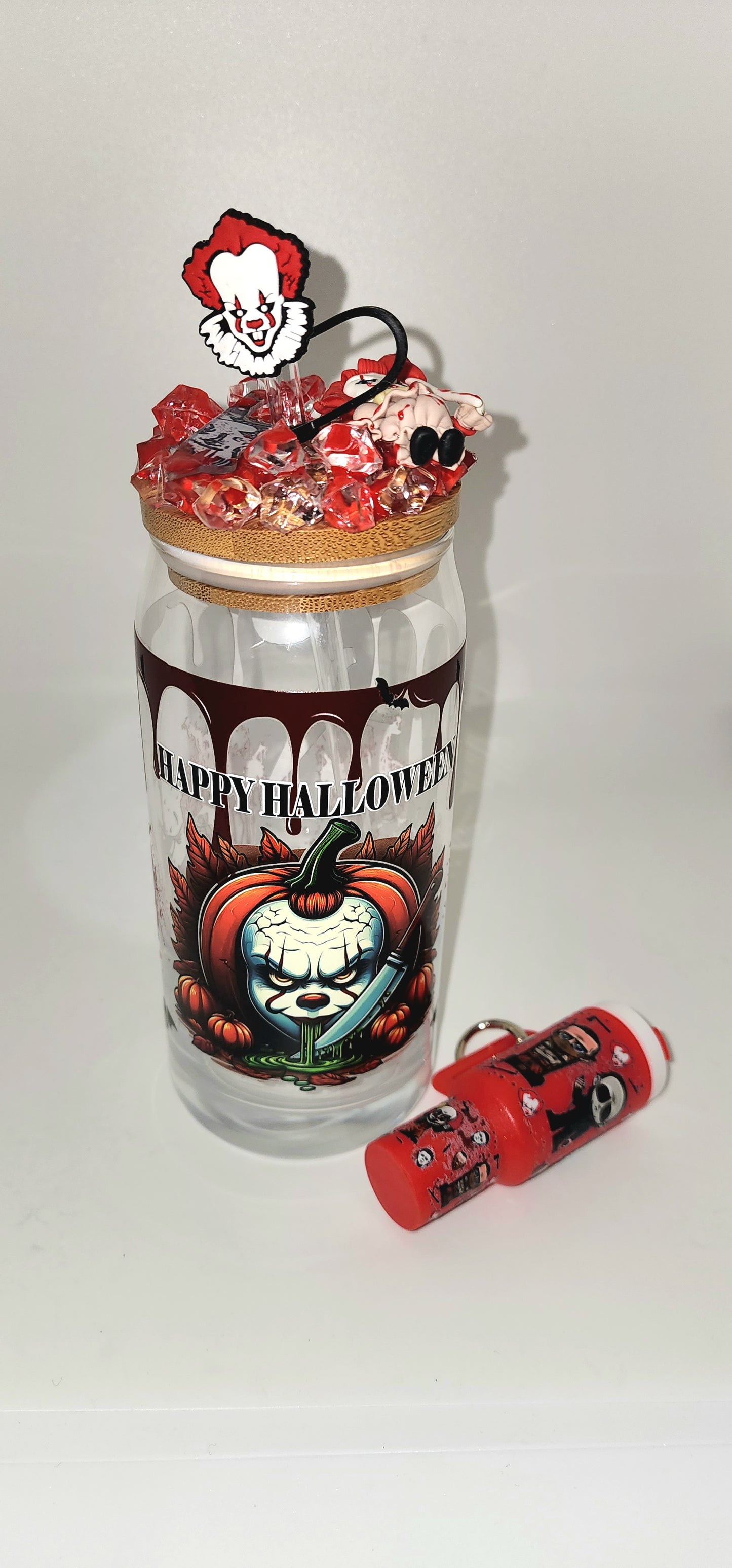 Halloween glass cup