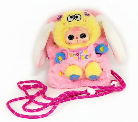 Baby 3 Pink bunny purse